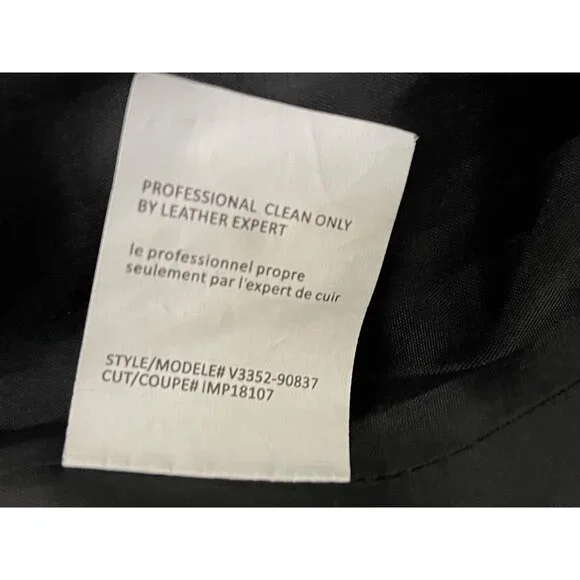 Vince Black lamb Leather Moto Jacketsize 4 designer